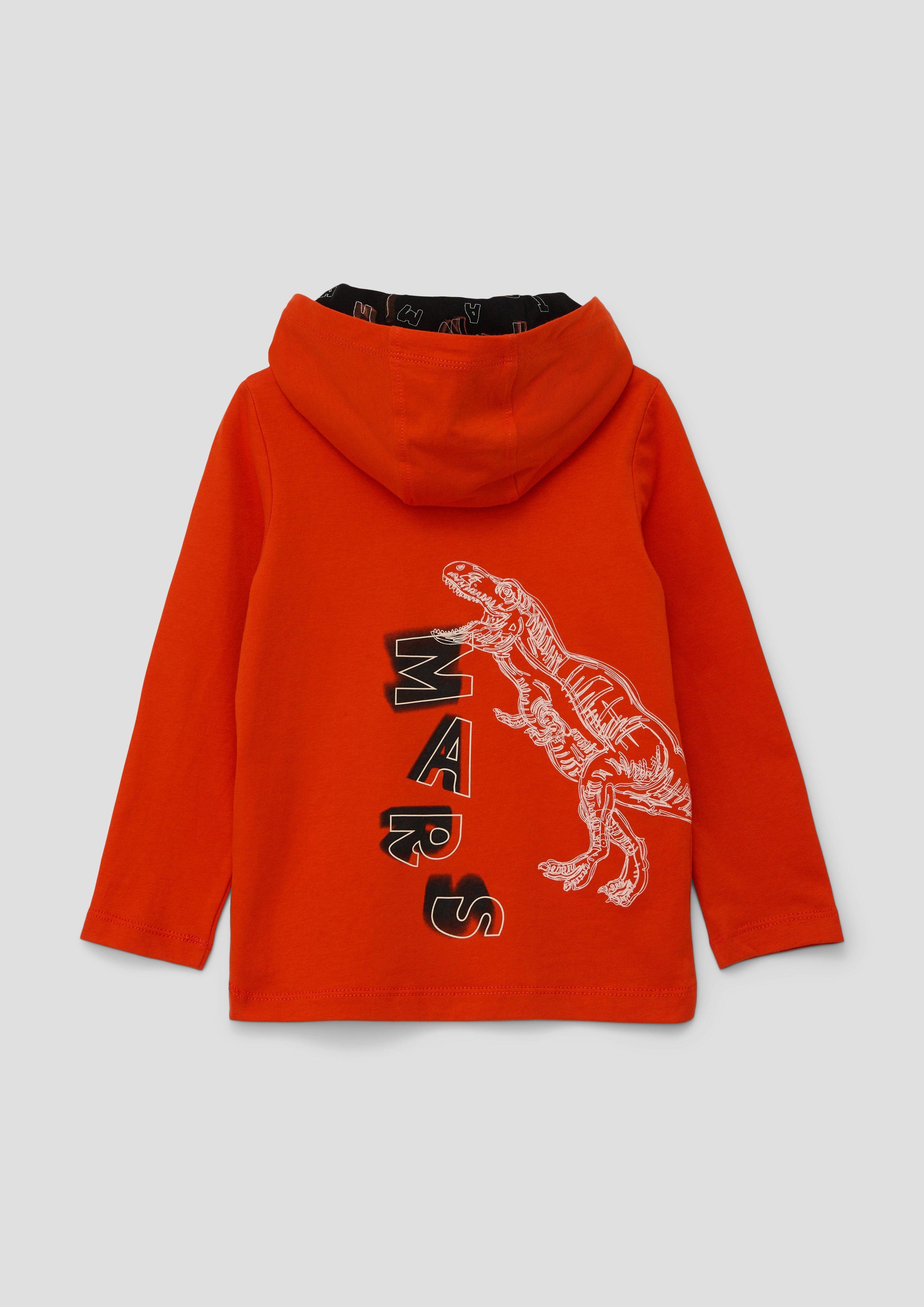 Longsleeve mit gefütterter Kapuze  2137503-2506