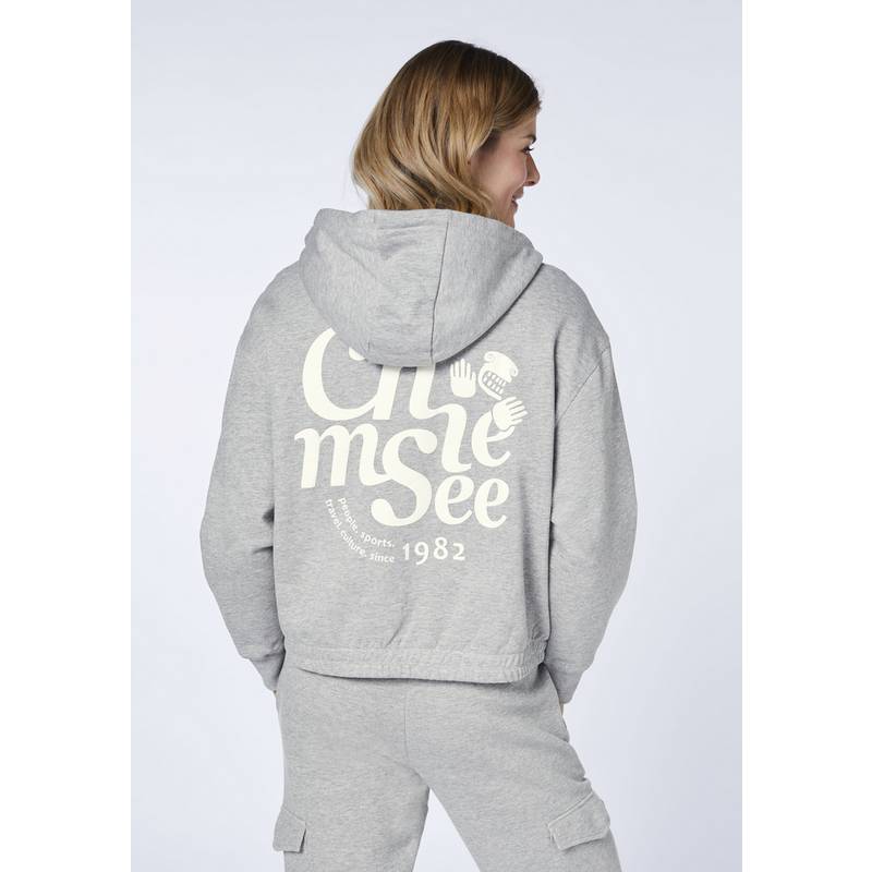 Chiemsee Loose-Fit Logo-Hoodie Sweatshirt Damen