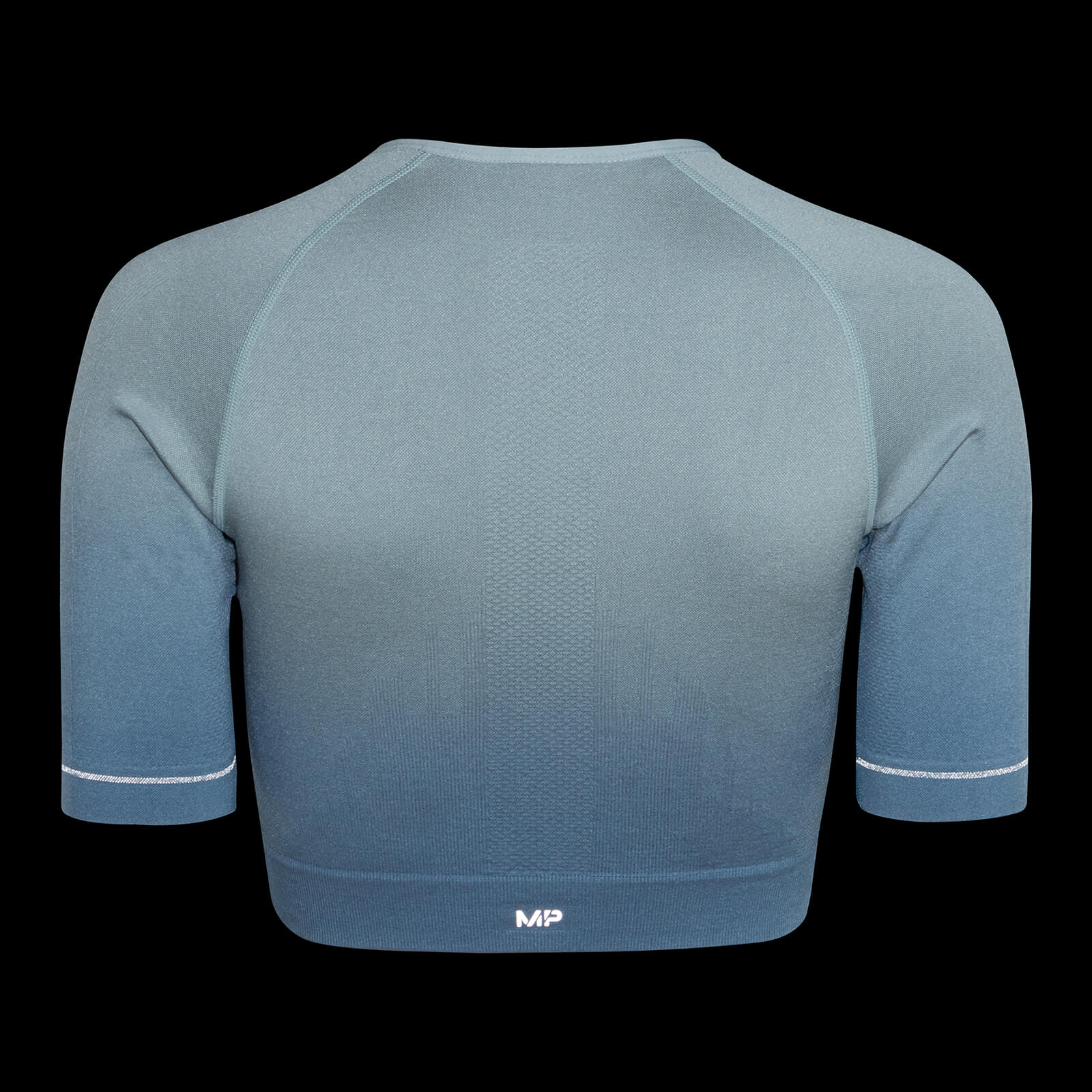 Crop top sans coutures MP Velocity Ultra pour femmes – Bleu gris