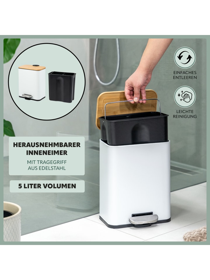 bremermann Kosmetikeimer, Treteimer 5 Liter Fassungsvermögen günstig kaufen onesize