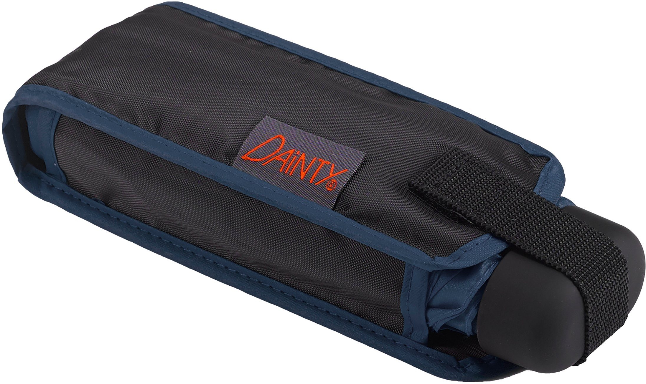 EuroSCHIRM® Taschenregenschirm Dainty, marineblau, extra flach und kurz