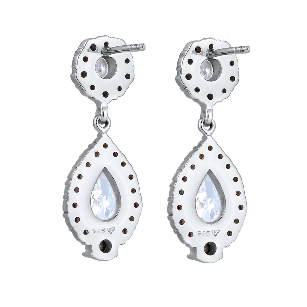 Elli PREMIUM Elli PREMIUM Boucles d'Oreilles Pendante  Cristaux de Zircone Cristal Femme  (925 Boucles d'oreilles
