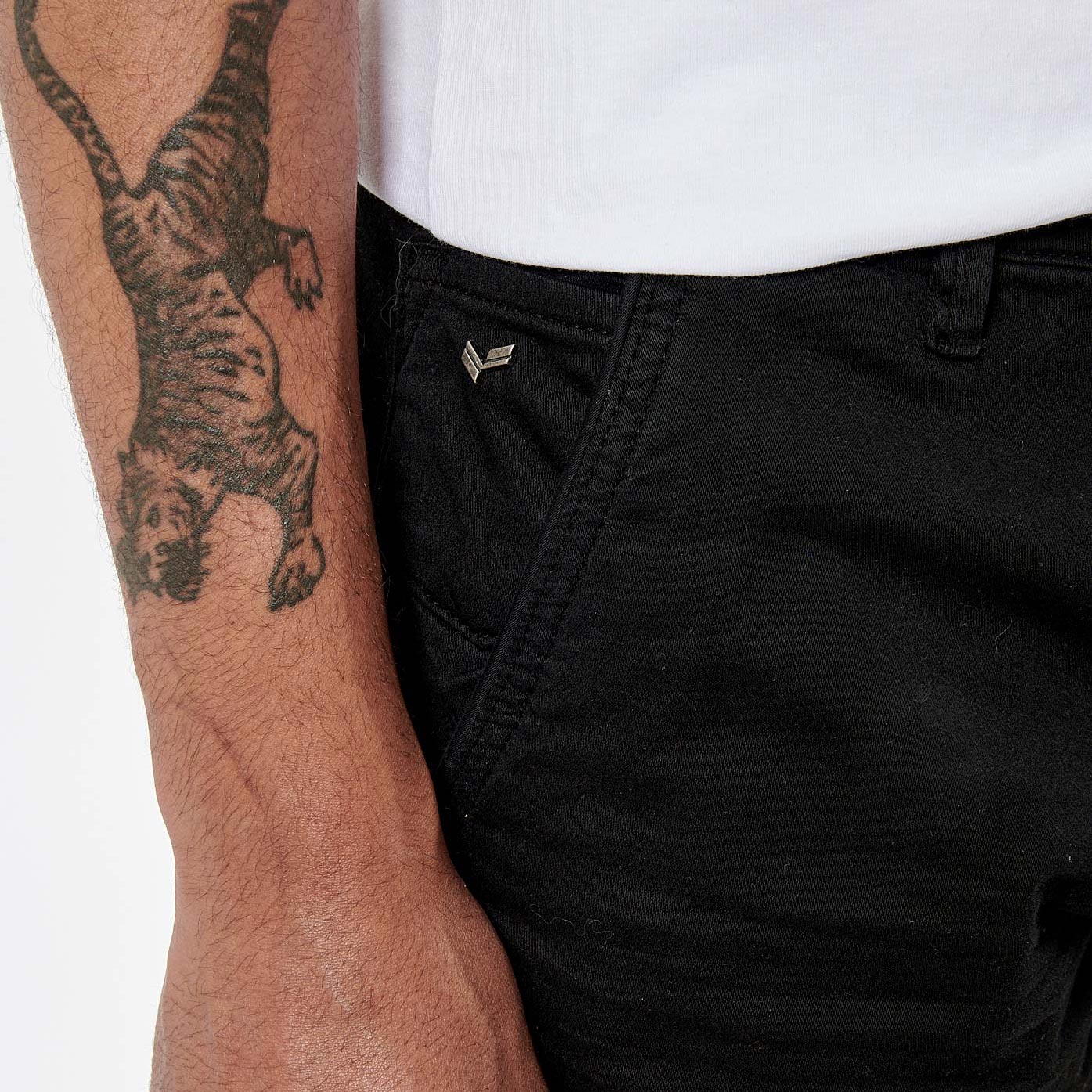 IRWIX  Jean slim relaxed noir homme
