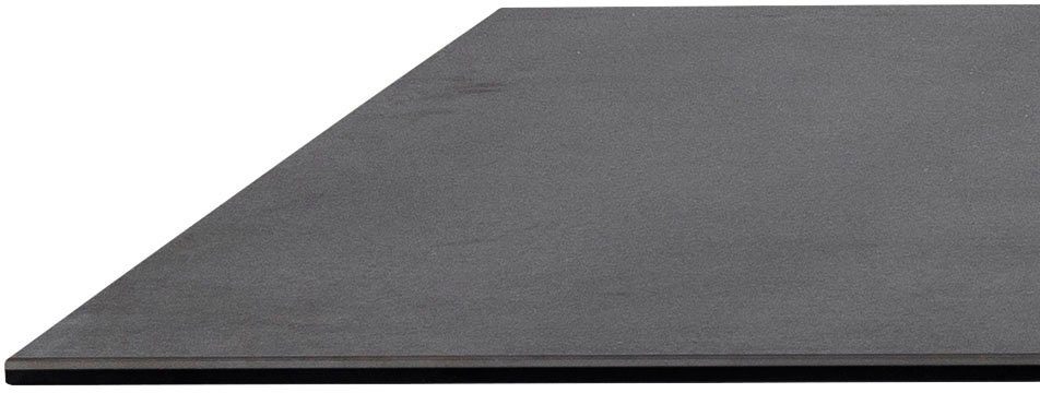 ACTONA GROUP Esstisch Hanna, mit einer schwarzen Keramik-Optik Tischplatte, Breite 200 cm