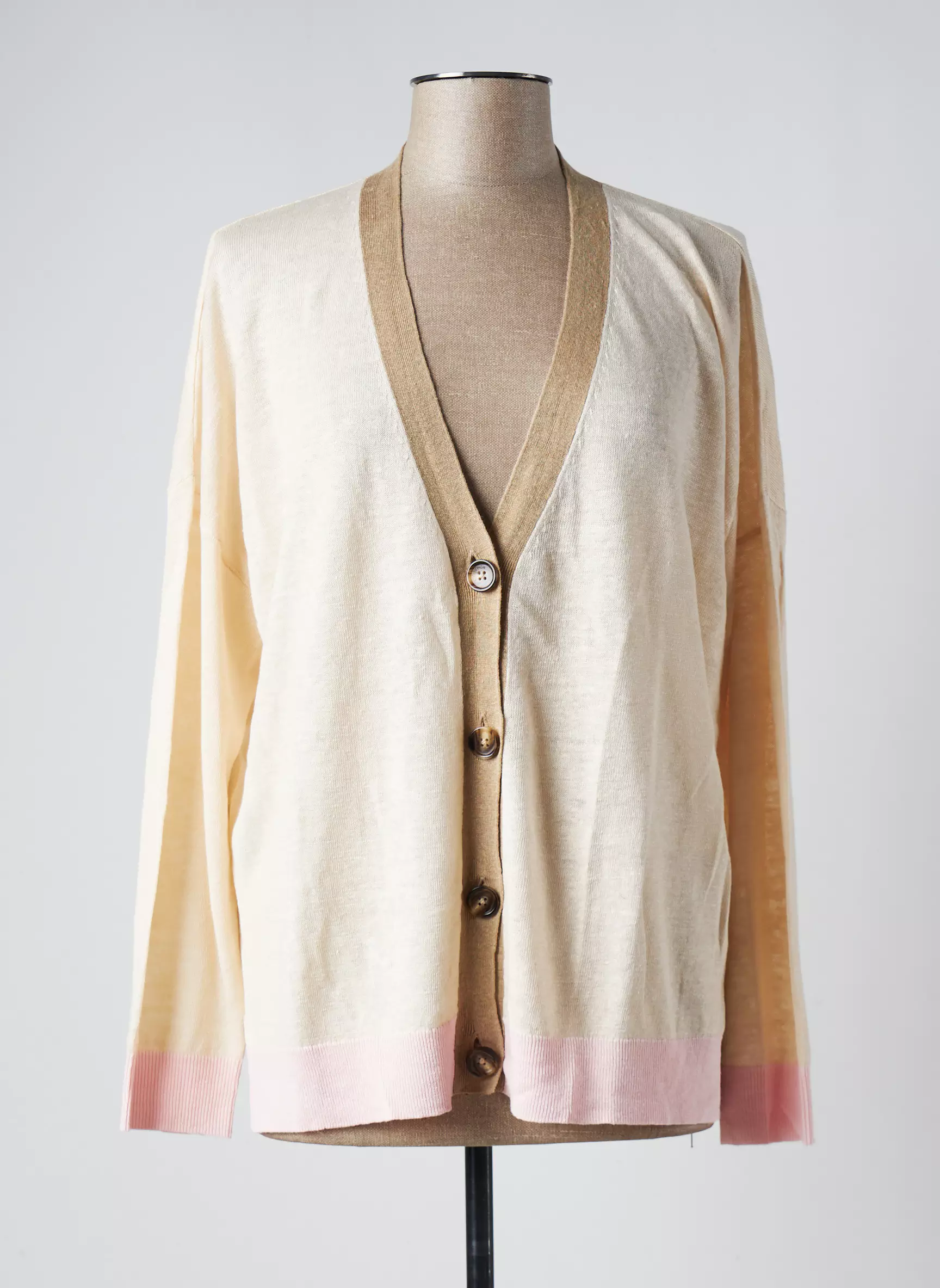 Escorpion Cardigans Femme couleur beige