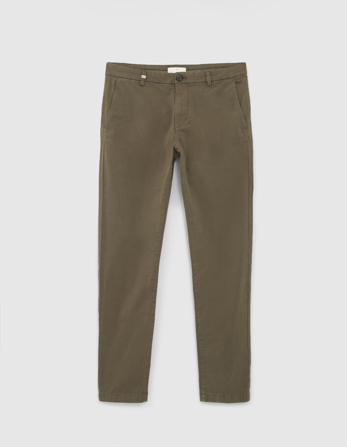 Pantalon chino SLIM kaki Homme