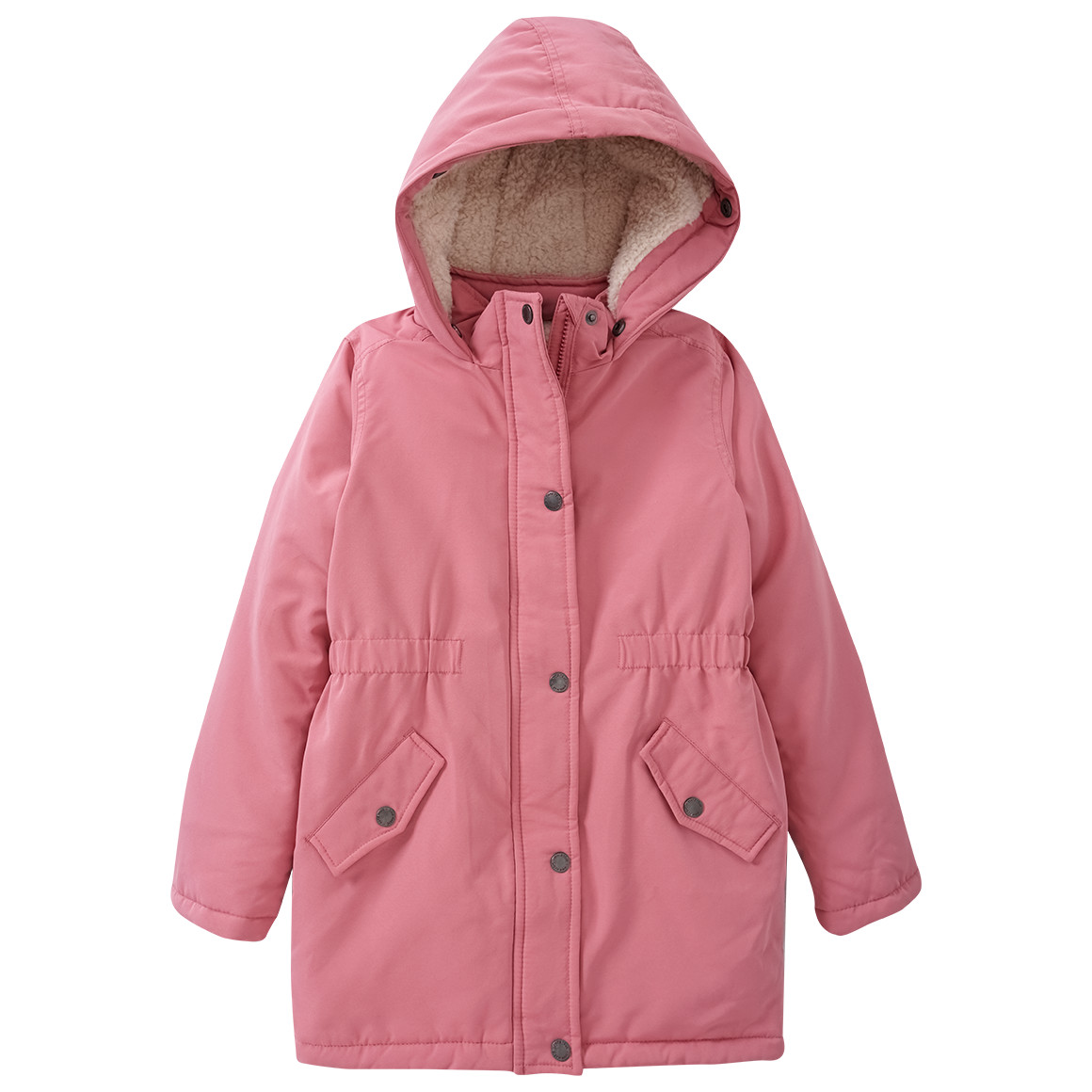 Mädchen Parka mit Fellimitat