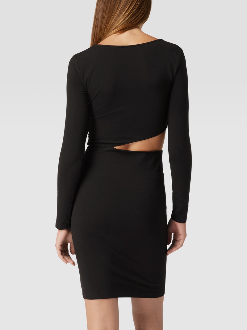 Jerseykleid mit Cut Out in black