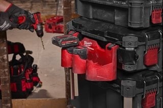 Milwaukee Accessories 4932498646 PACKOUT side mount M12 battery rack