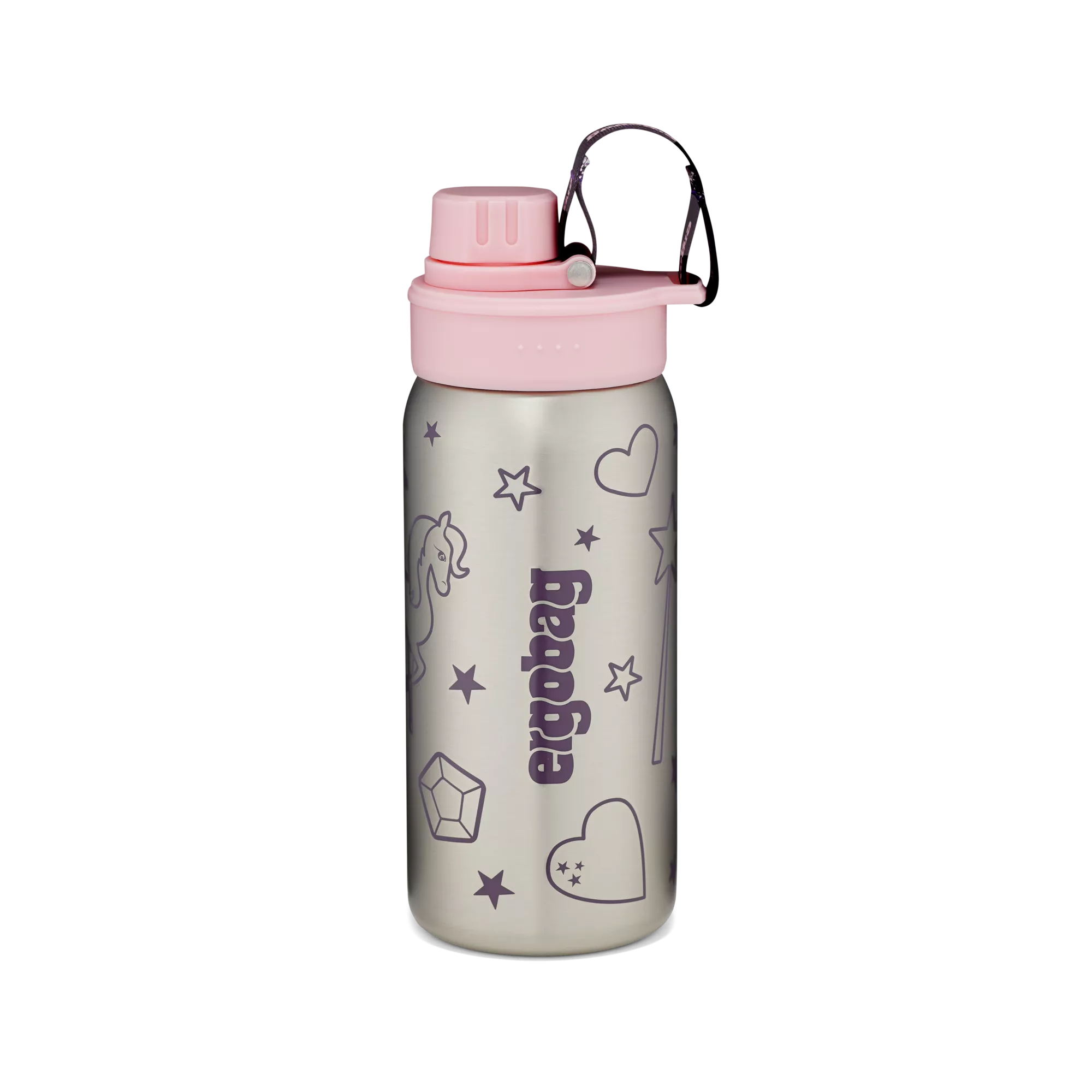 Ergobag Edelstahl Trinkflasche Rosa