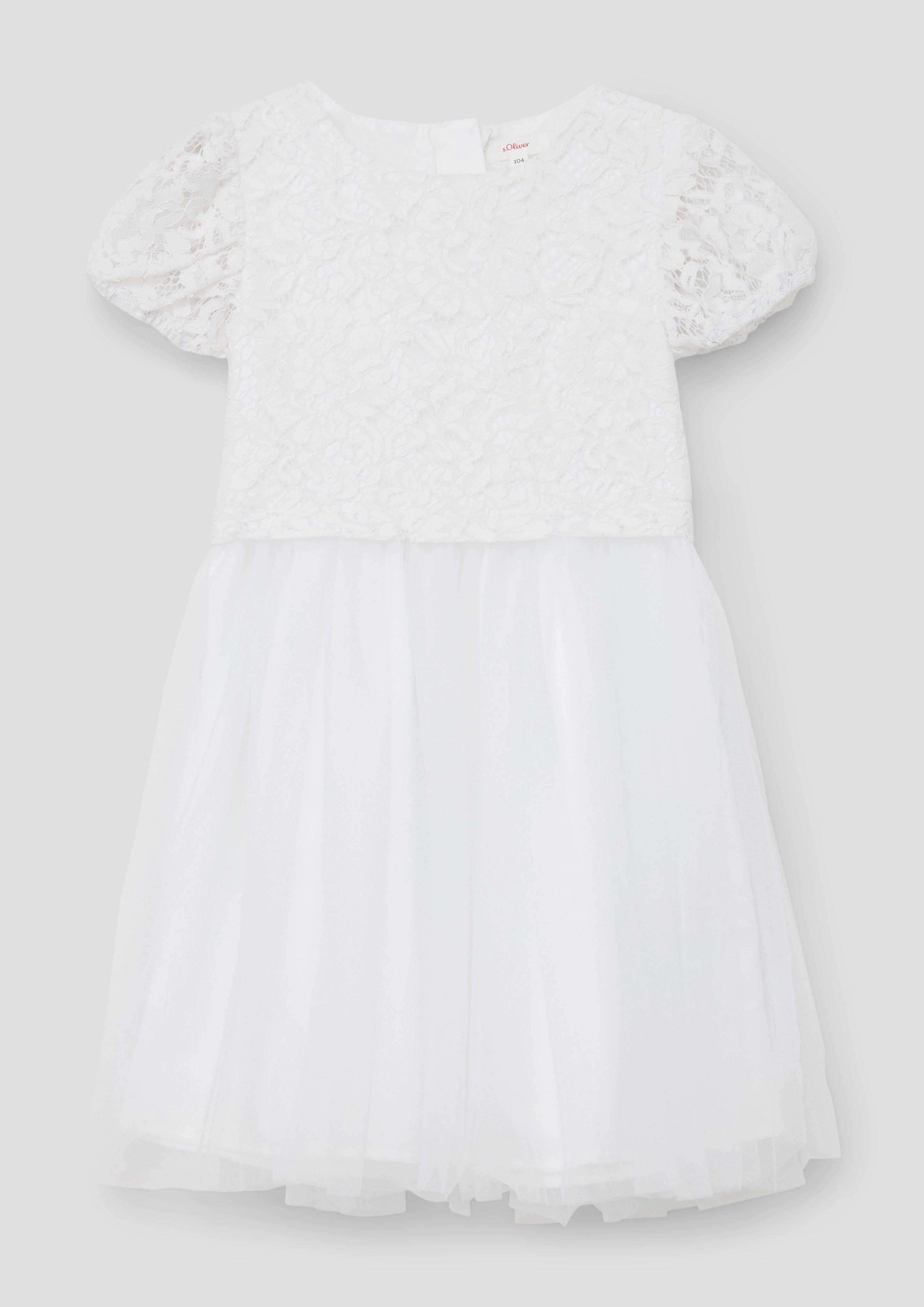 Festliches Kleid aus Spitze und Tüll  2140053-0100