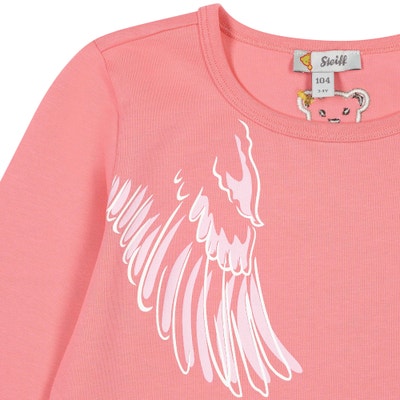T-Shirt langarm, pink für Mädchen