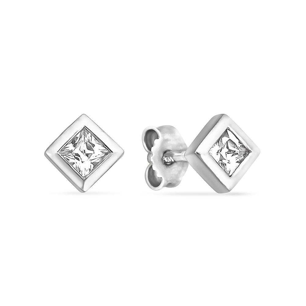 FAVS Boucles d'oreilles à fermoir à poussette 925 Argent Boucles d'oreilles