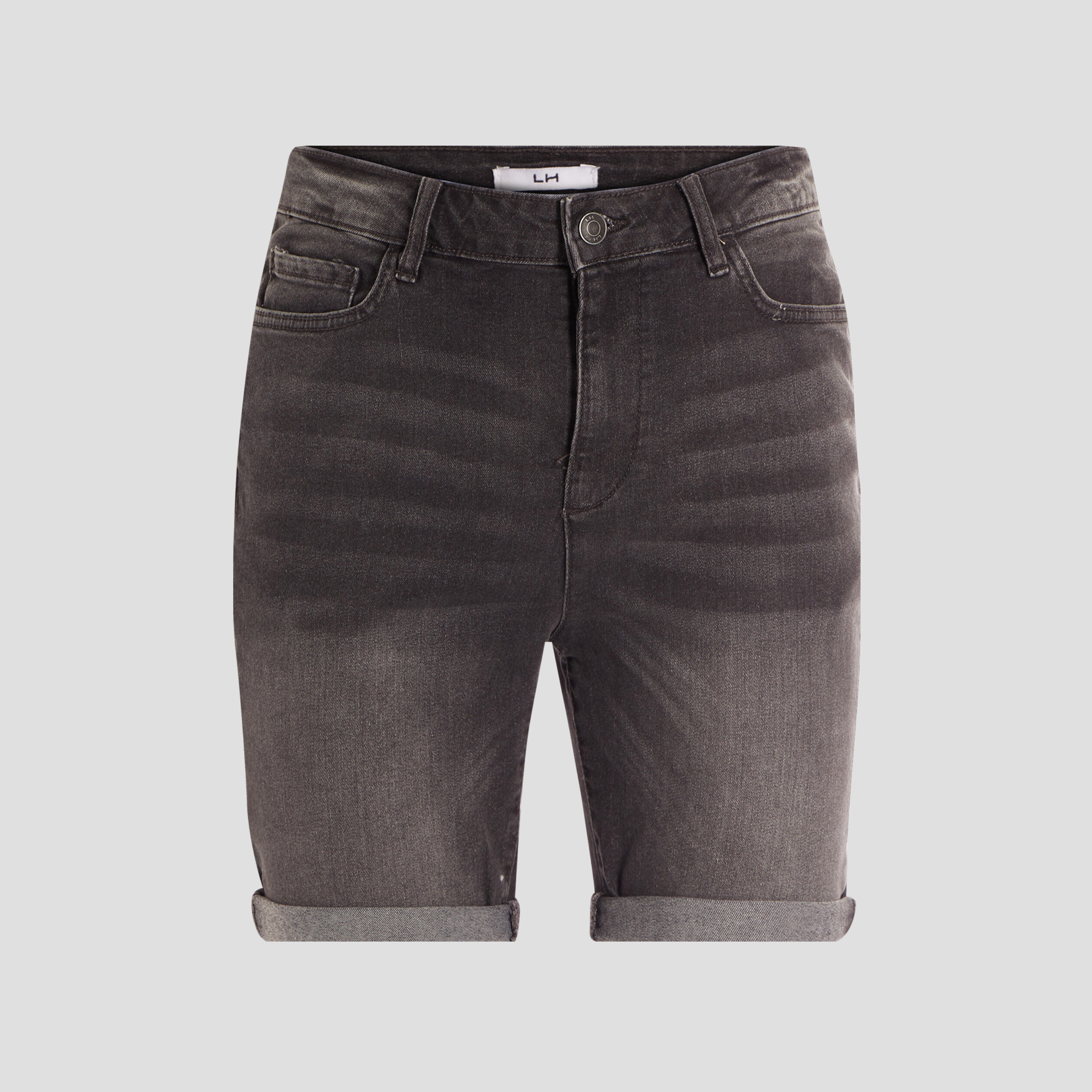 Bermuda slim en jean denim gris homme | La Halle