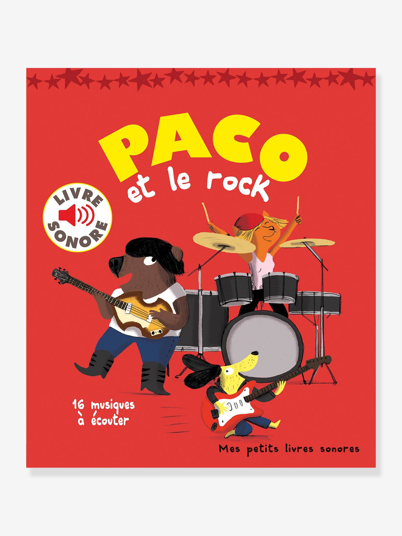 Livre sonore Paco et le rock GALLIMARD JEUNESSE rouge