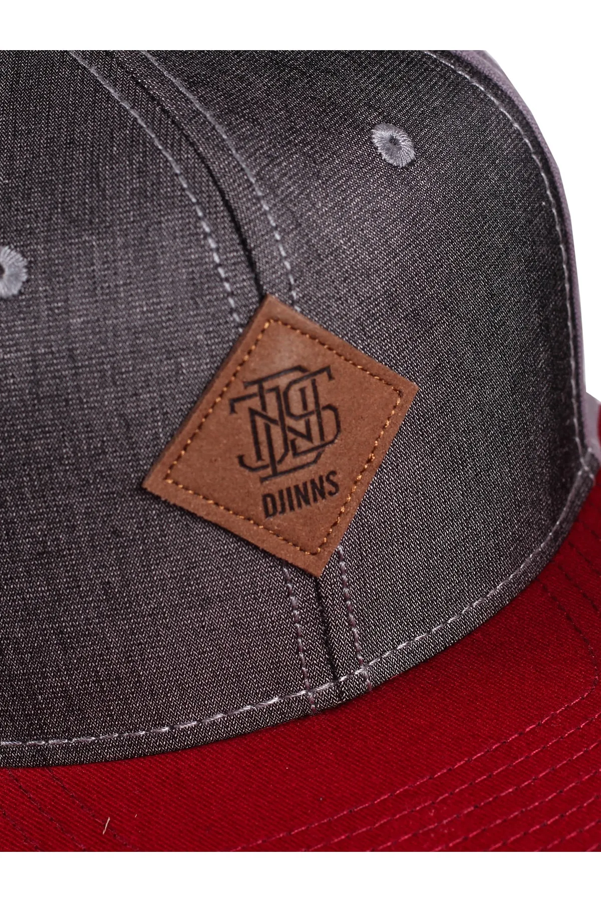 Djinn&'s  6 Panel Snapback Cap Canvas-Mix