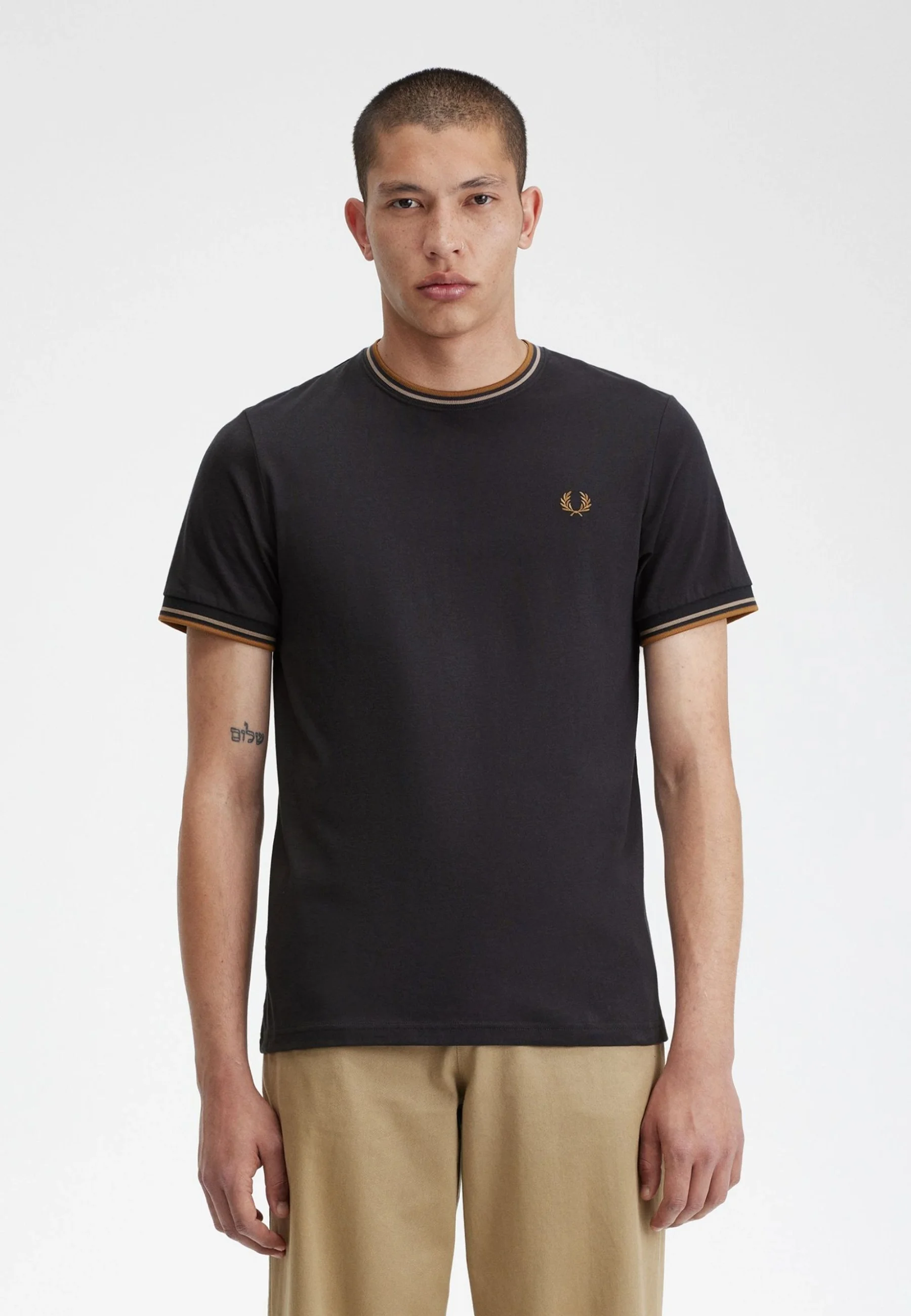 Fred Perry TWIN TIPPED - Camiseta básica
