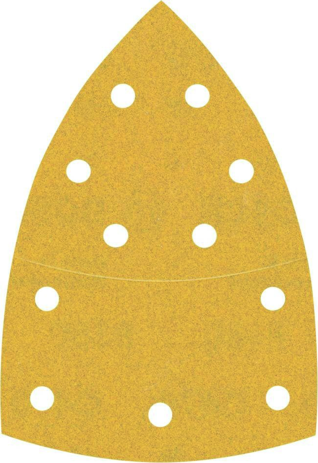 Bosch Blue Zubehör 2608900889 Expert C470 Schleifpapier mit 11 Löchern für Multischleifer 102 x 62 mm, 93 mm, K180 10 Stück
