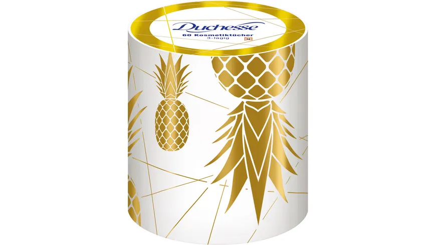 Duchesse Kosmetiktücher Dekor-Rundbox, 3-lagig