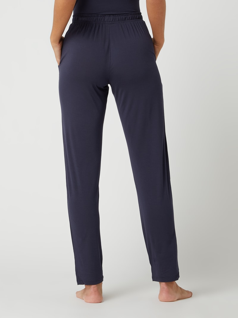 Longsleeve mit Stretch-Anteil in marineblau