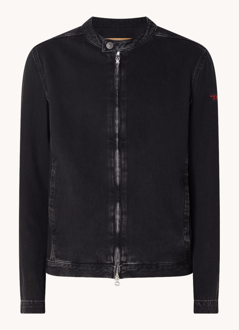 Giacca in denim Diesel D-Glory con tasche laterali e lavaggio colorato