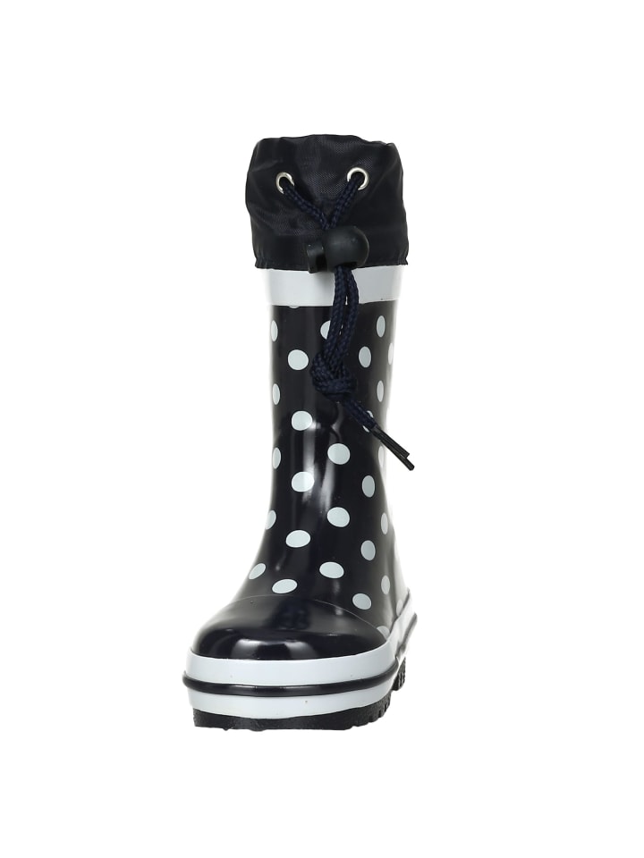 Playshoes Gummistiefel Punkte in Marine günstig kaufen