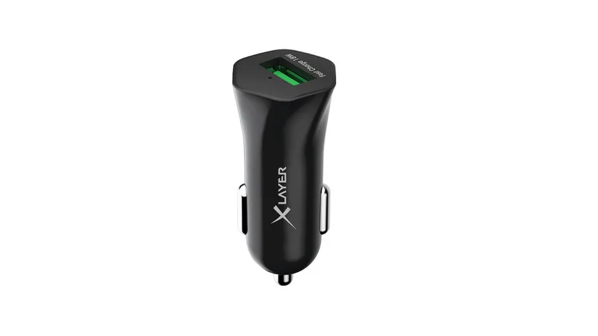 Xlayer Kfz-Ladegerät magfix Wireless Charging Magnethalterung Qi-zertifiziert Kfz-Starterkit Black
