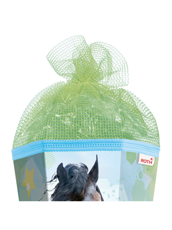 ROTH Schultüte groß Power Horse 85 cm, Netzverschluss in Grün günstig kaufen onesize