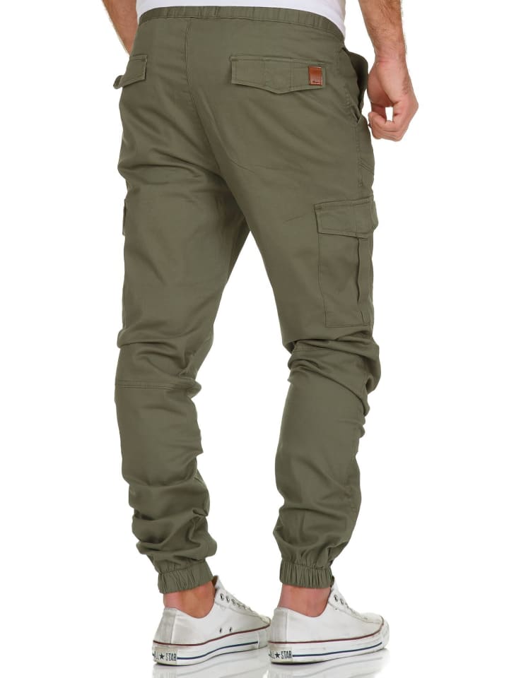Amaci&Sons Cargo Jogger-Chino SAN ANTONIO in Olive günstig kaufen