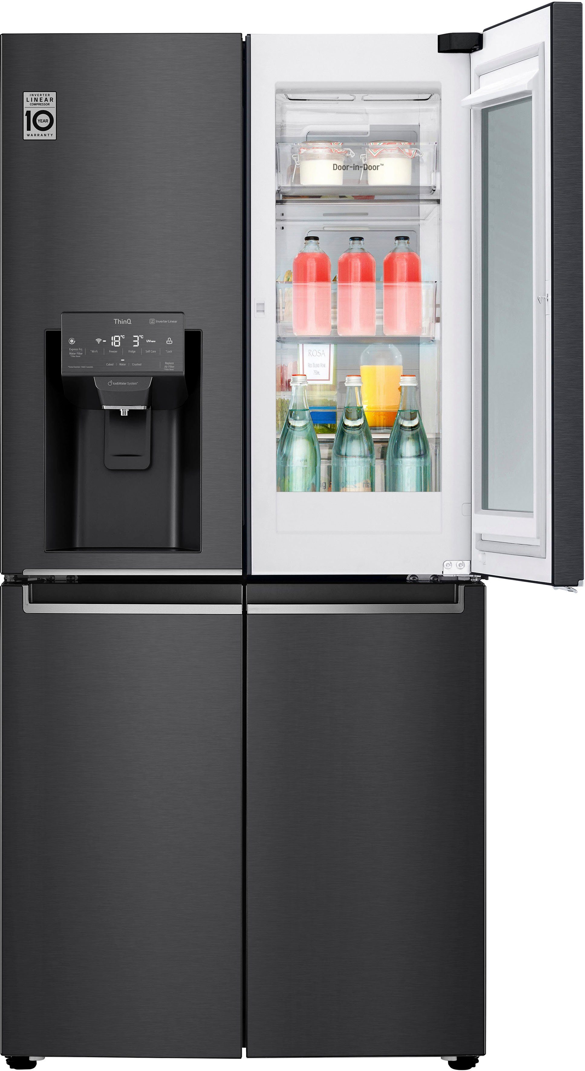 LG Multi Door GMX844MC6F, 178,7 cm hoch, 83,5 cm breit, InstaView™
