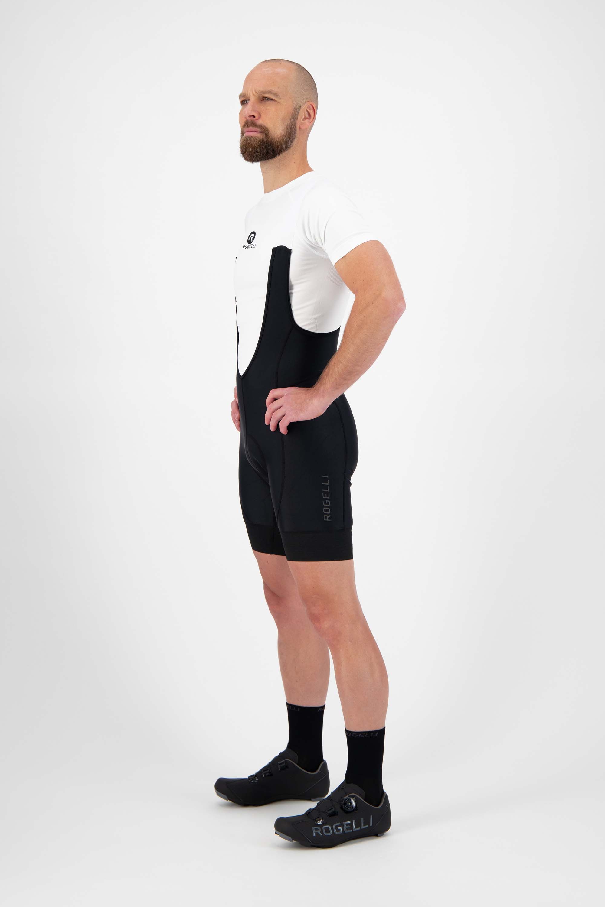 Rogelli Flex Schwarz Herren Radhose Kurz Mit Träger