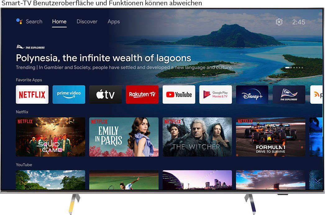 Philips 65PUS8507/12 LED-Fernseher (164 cm/65 Zoll, 4K Ultra HD, Android TV, Smart-TV)