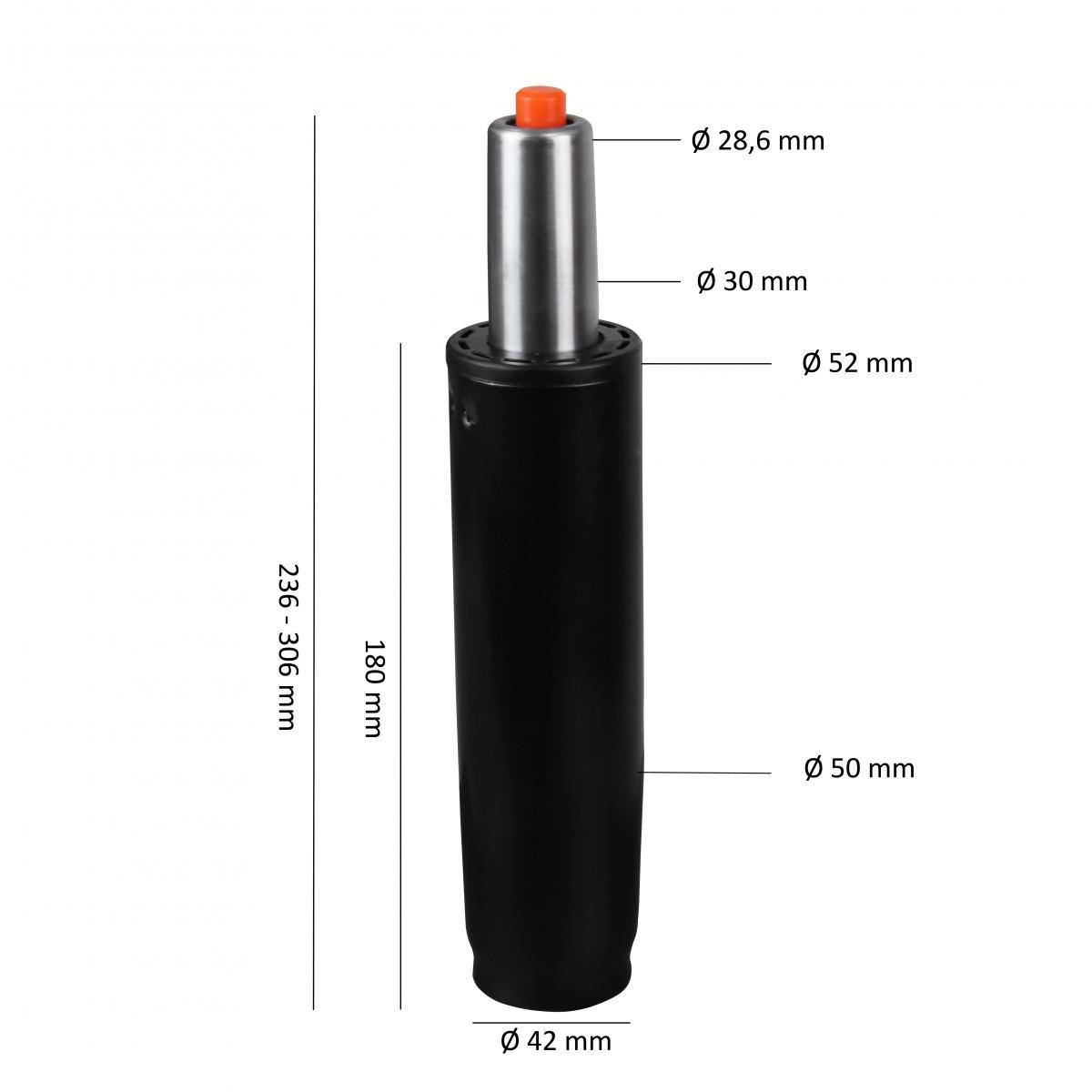 Amstyle Gasdruckfeder Bürostuhl 180/50mm