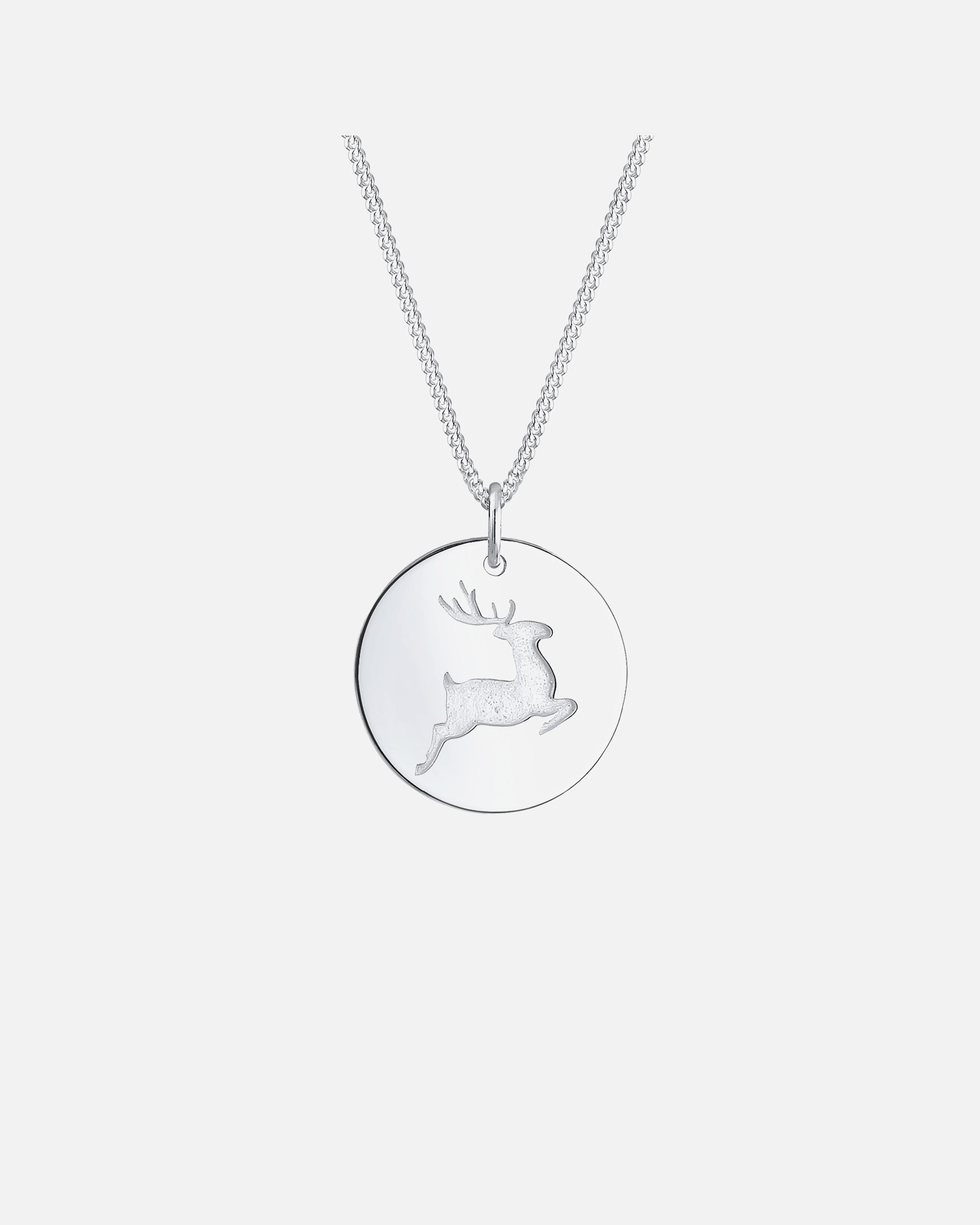 Elli Women's Sequin Deer Engraving - (925/1000) Silver