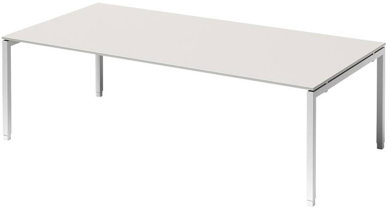 Bisley Konferenztisch Cito Grau, Weiß 2.400 x 1.200 x 850 mm