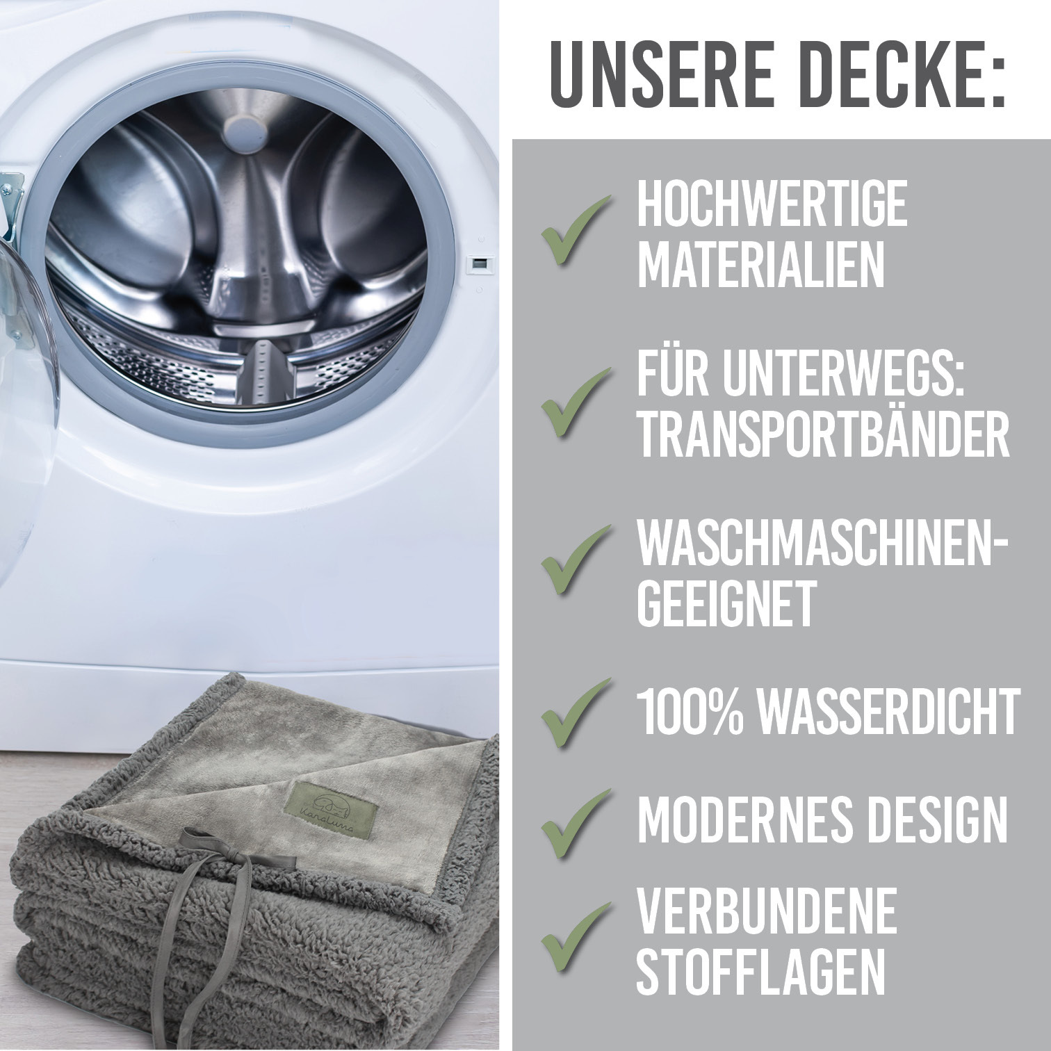 KaraLuna Hundedecken KaraLuna wasserdichte Hundedecke L