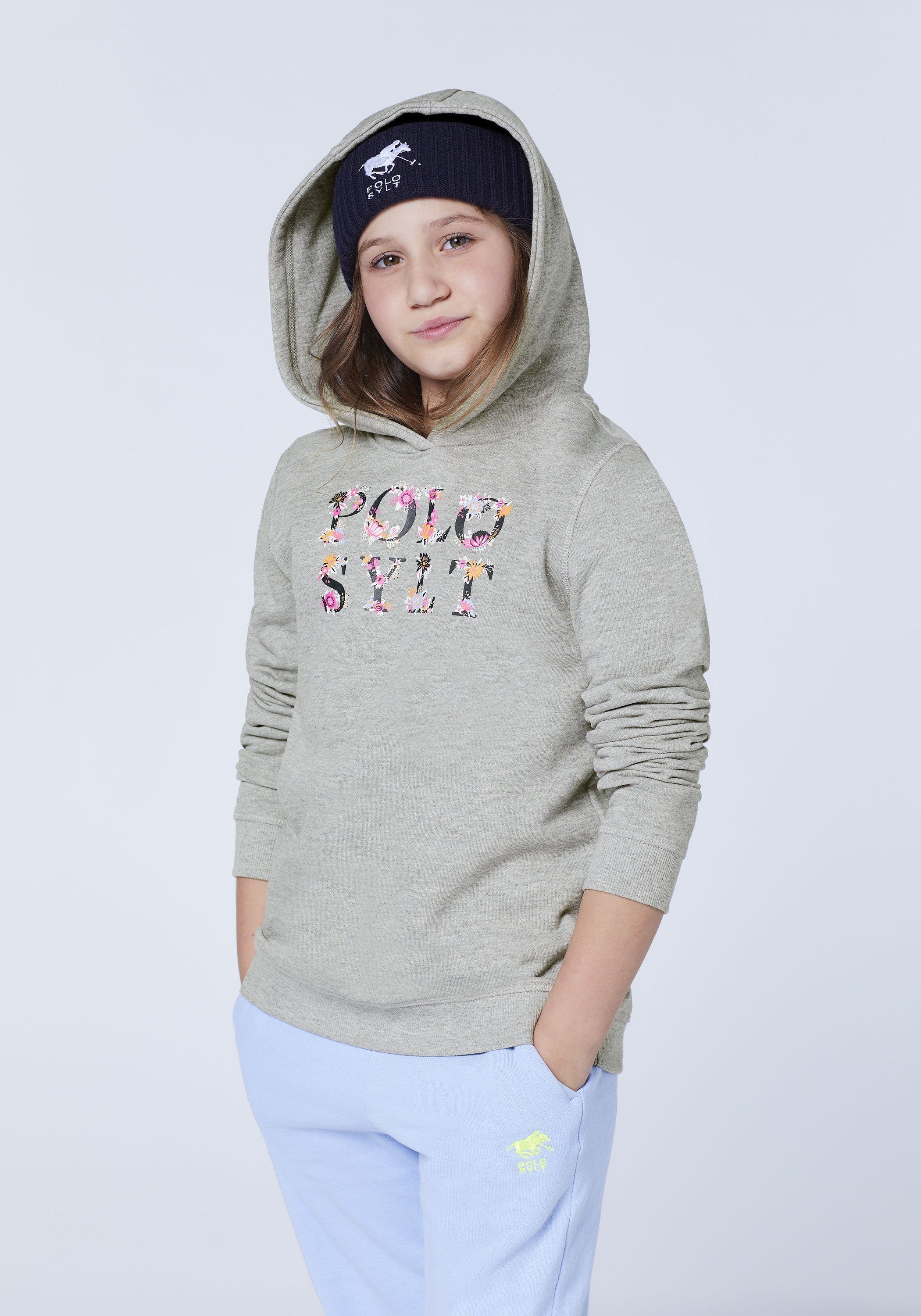 Polo Sylt Sweatshirt mit floralem Logodesign
