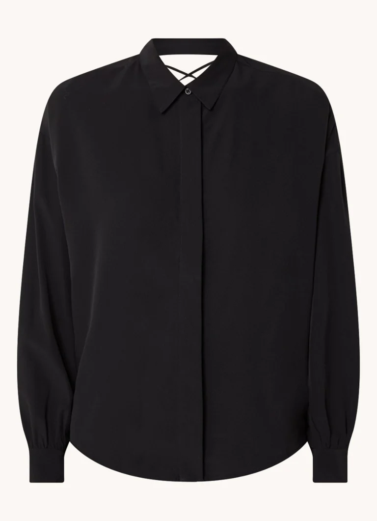 French Connection Capriana blouse with back neckline
