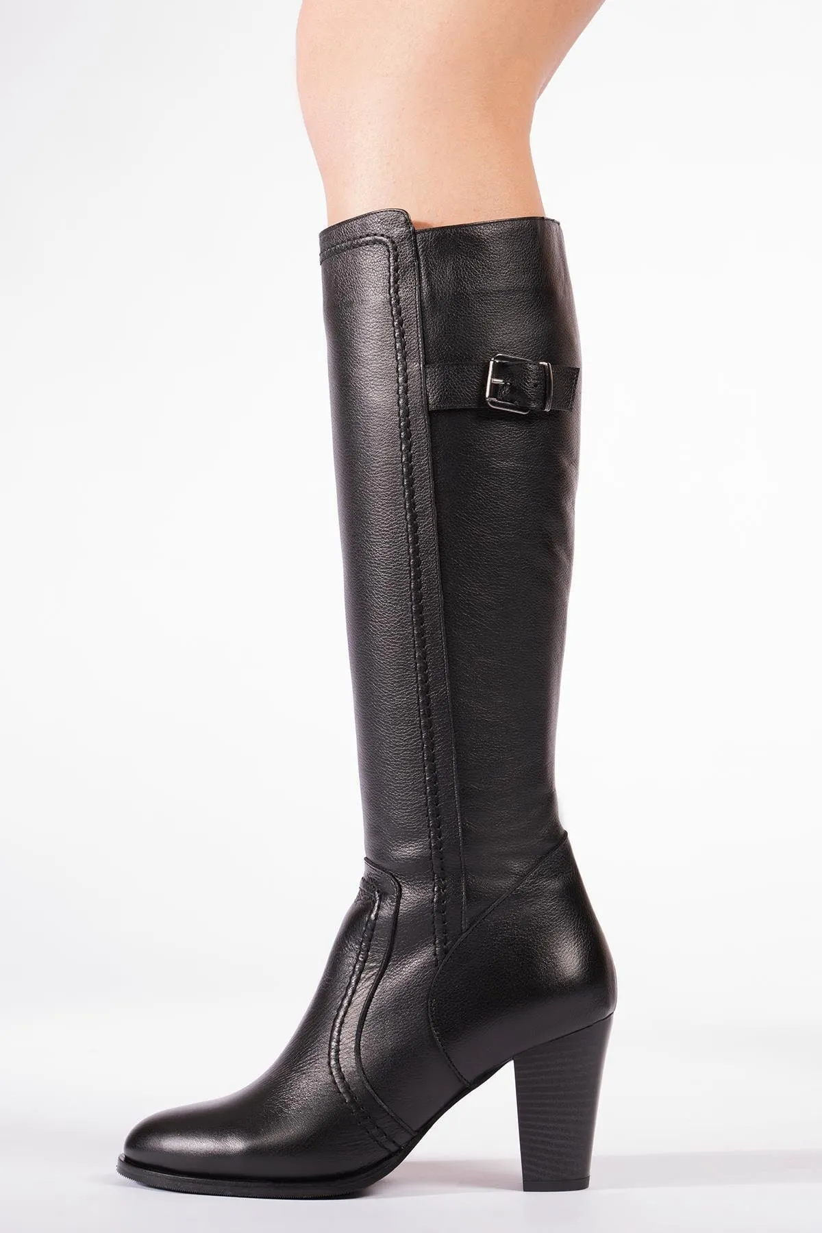 CZ London  Damenstiefel aus echtem Leder mit Absatz, Winterschuhe