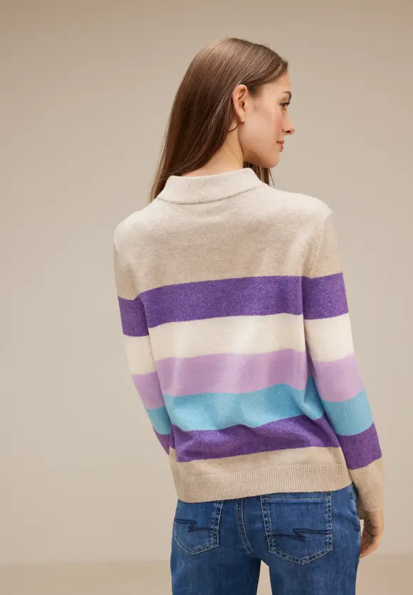 Street One Pullover mit Streifenmuster