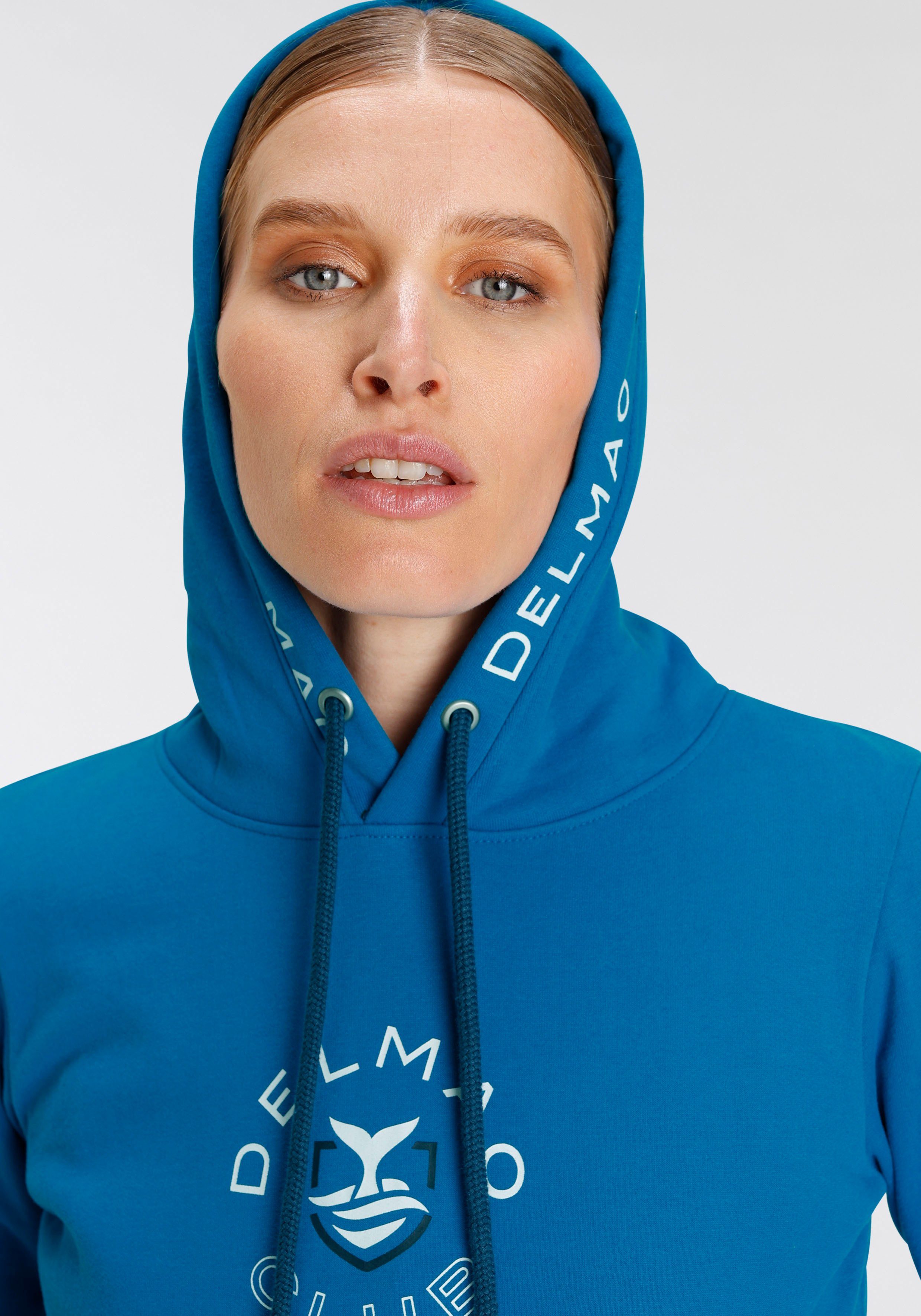 DELMAO Hoodie mit sportivem Logo-Print - NEUE MARKE!