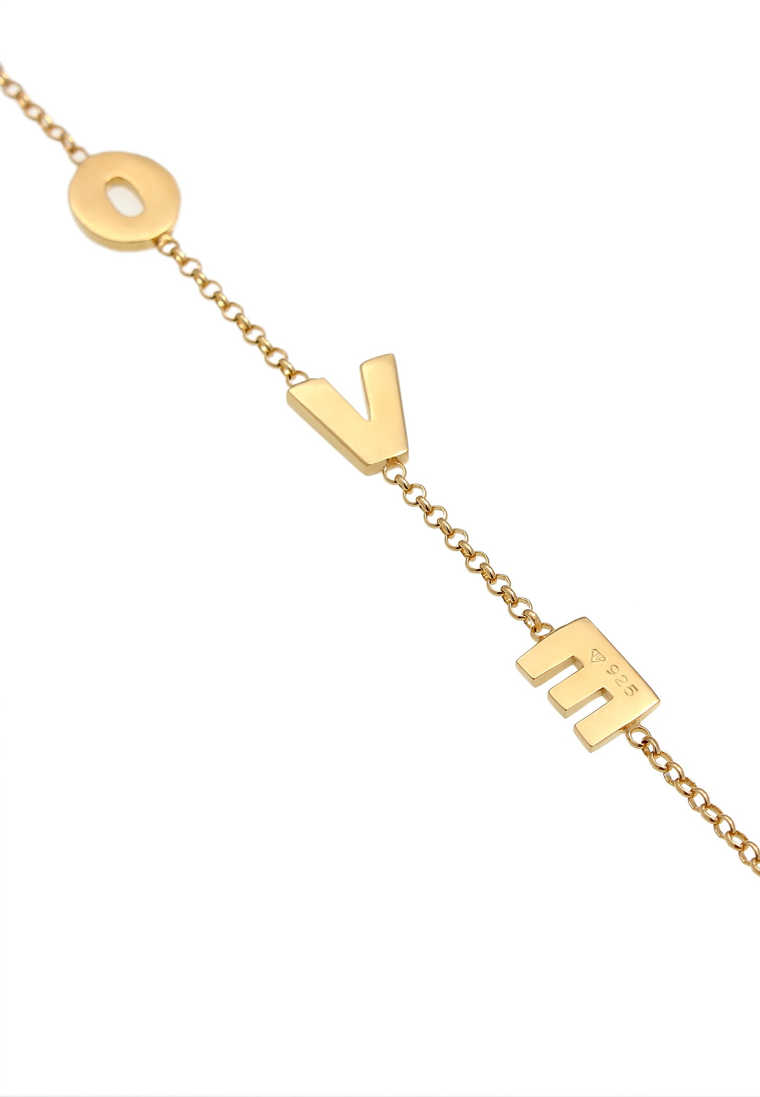 Elli Love verstellbares Armband für Damen - (925/1000) Silber
