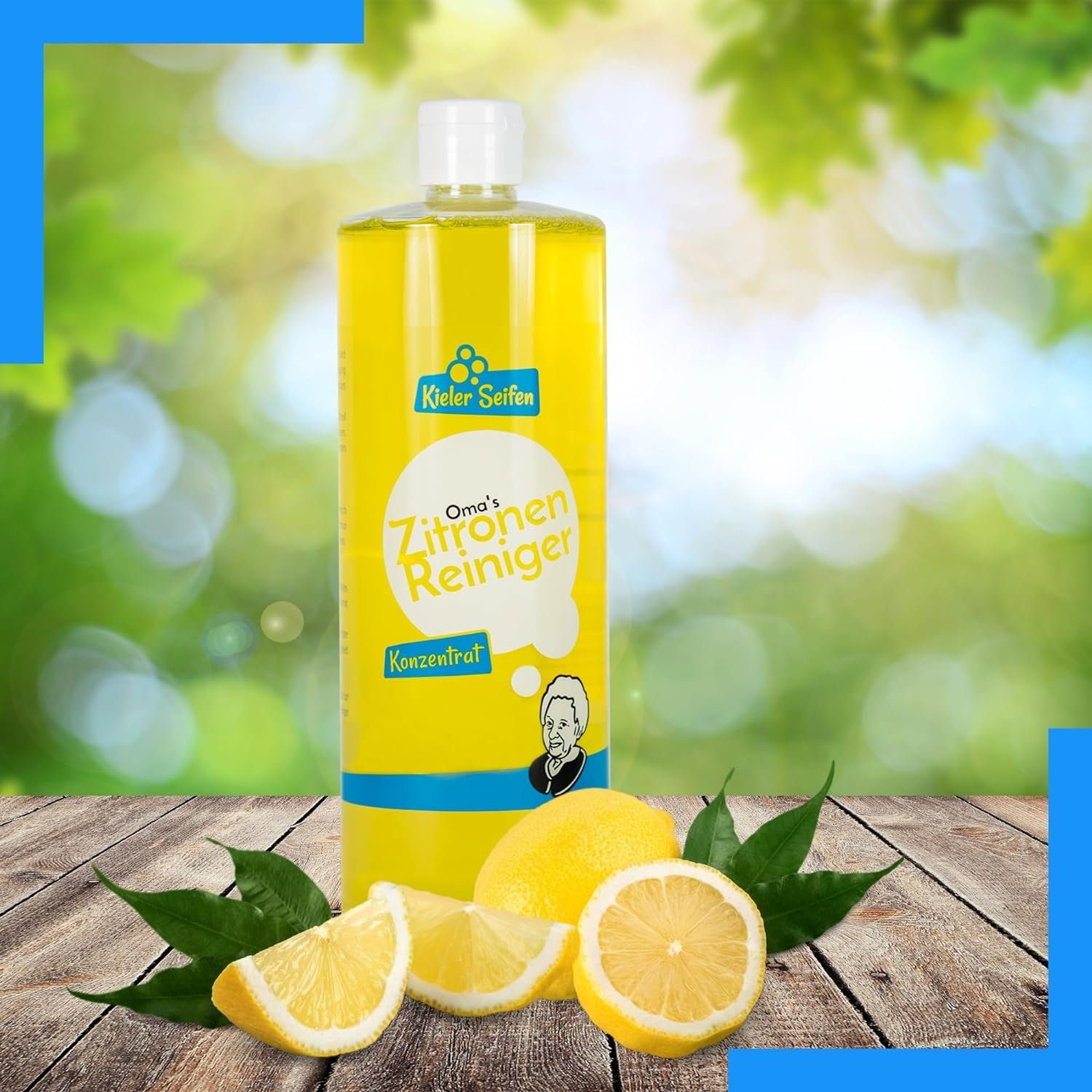 Kieler Seifen Zitronenreiniger Essigreiniger (Sparset, [- 2 x 1.000 ml 1L Konzentrat Kalklöser für Bad, Küche und Sanitär)