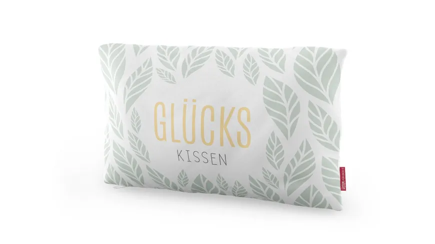 Geschenk für Dich Kissen Blatt