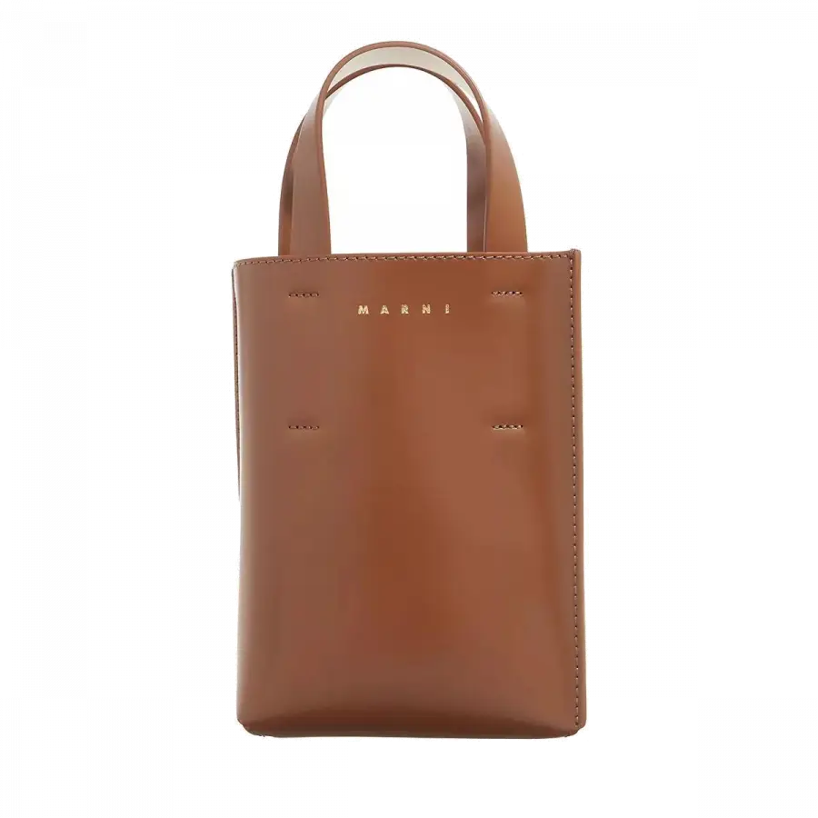 Marni - Marni Handle Bags Leder Brown - braun