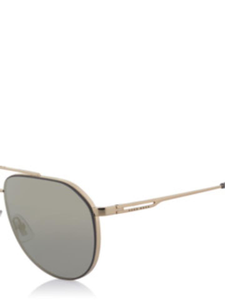 Hugo Boss Ovale Sonnenbrille für Herren in gold in gold günstig kaufen O