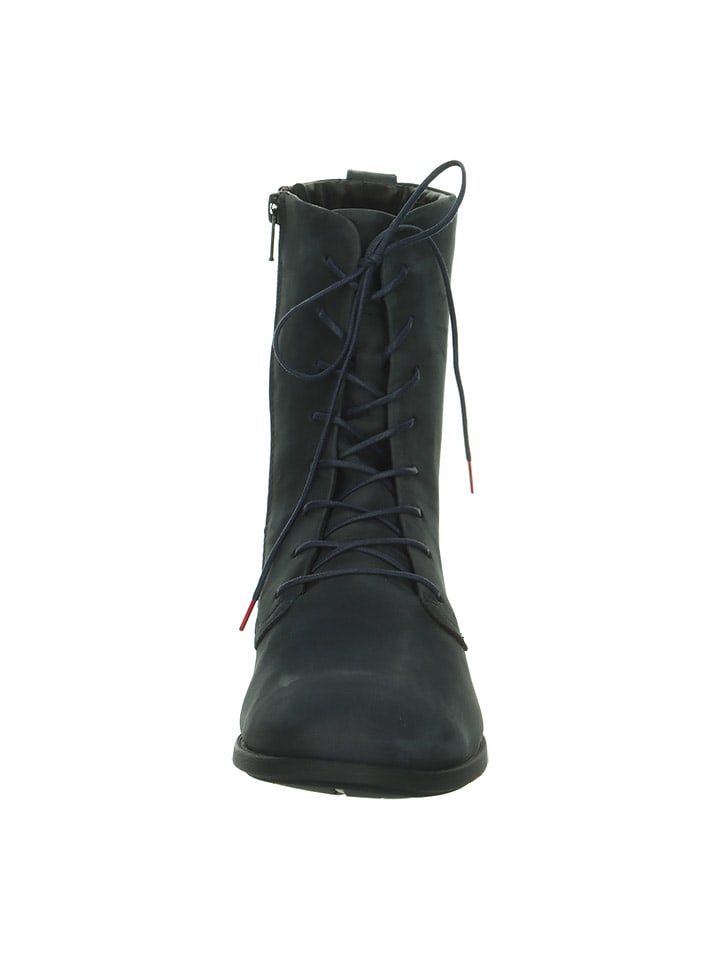 Think! Leder-Boots in Dunkelblau günstig kaufen