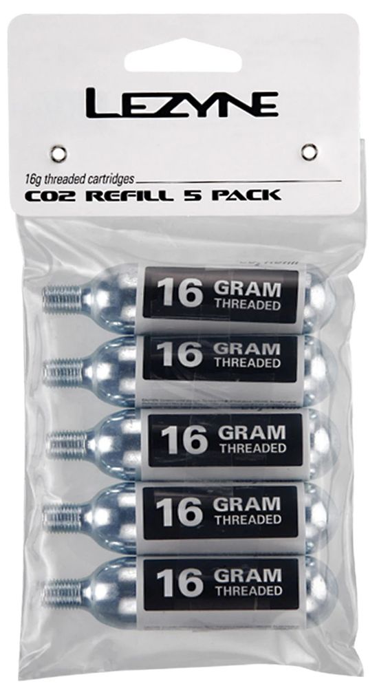 Lezyne CO2 Ersatzkartuschen 16g 5er Pack kaufen | Bike-Discount