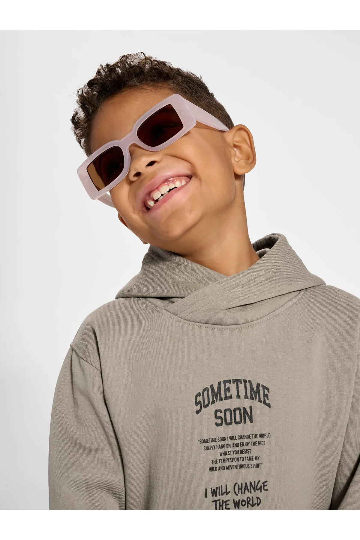 Sometime Soon  Sweatshirt - Braun - Regular Fit