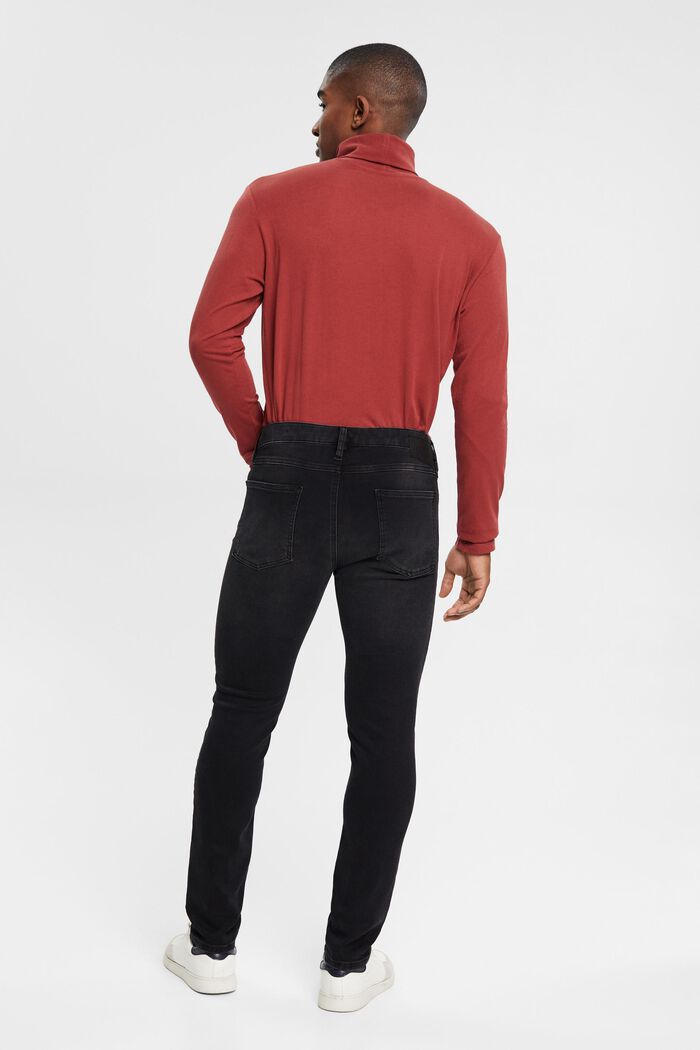 Schmale Stretch-Jeans mit mittlerer Bundhöhe